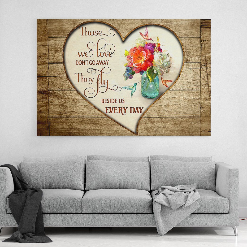 Gearhuman 3D Hummingbird Fly Beside Us Canvas GB03036 Canvas