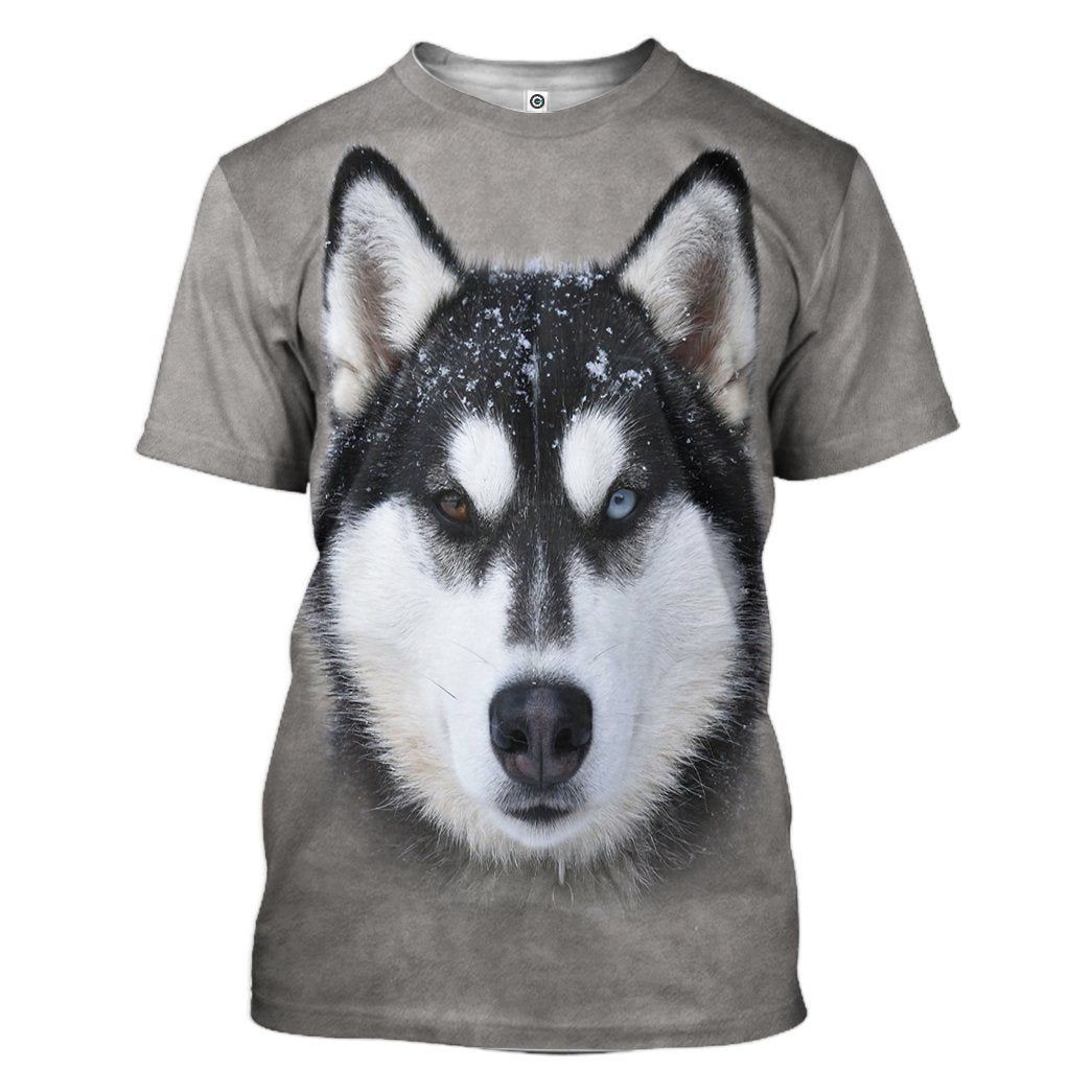 Gearhuman 3D Husky Cosplay Custom Tshirt Hoodie Appreal GK23127 3D Apparel T-Shirt S 