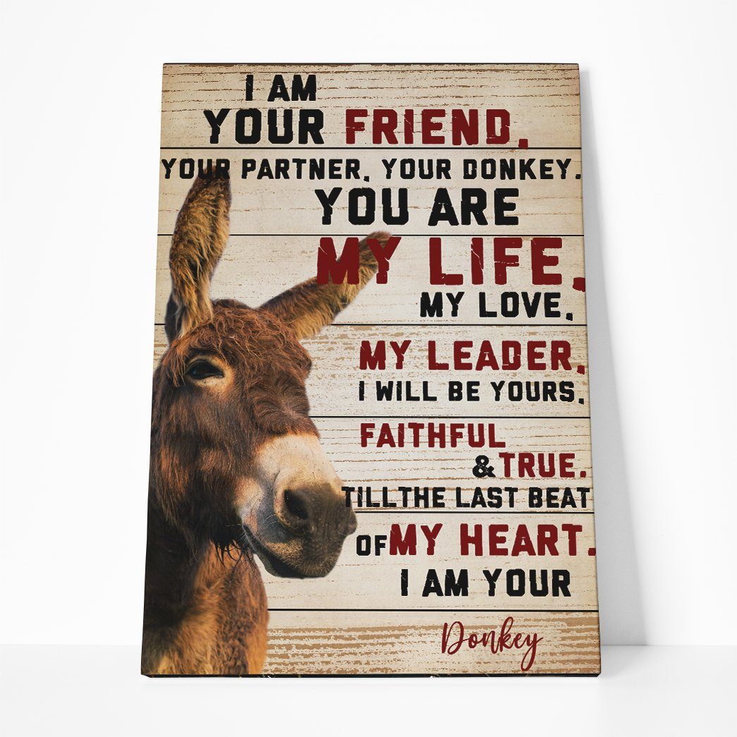 Gearhuman 3D I Am Your Donkey Canvas GB04032 Canvas 1 Piece Non Frame M