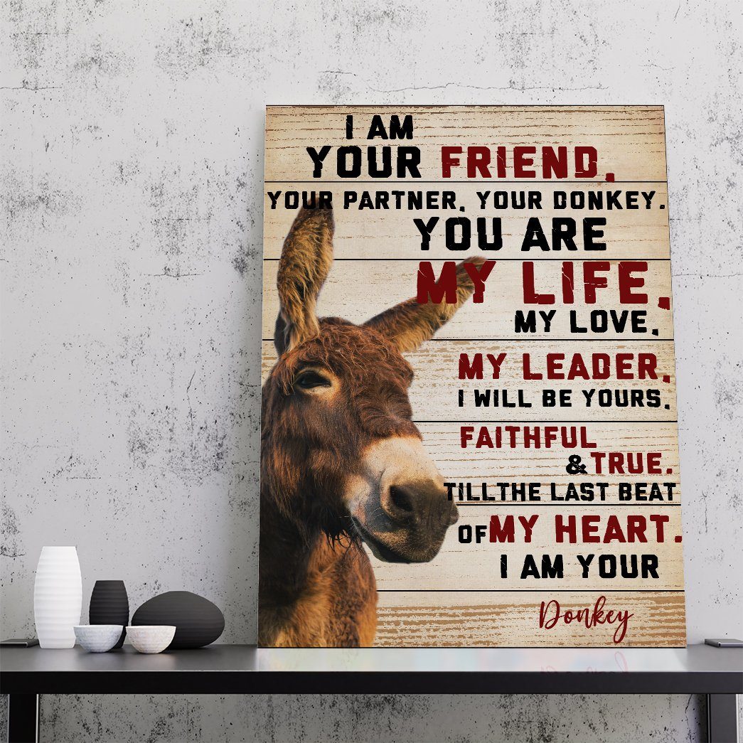 Gearhuman 3D I Am Your Donkey Canvas GB04032 Canvas