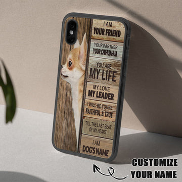 Gearhumans 3D I am Your Friend Chihuahua Custom Name Phonecase
