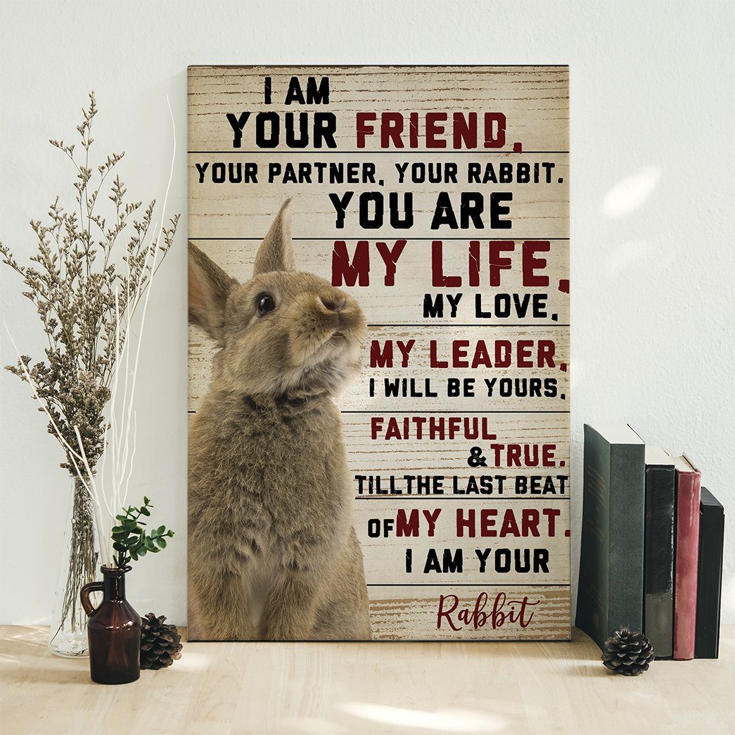 Gearhuman 3D I Am Your Rabbit Canvas GB04033 Canvas