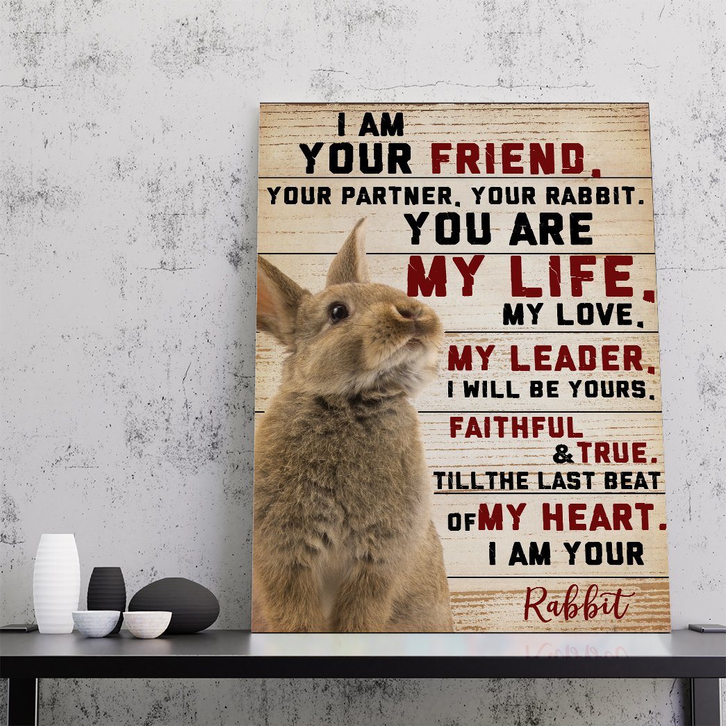 Gearhuman 3D I Am Your Rabbit Canvas GB04033 Canvas