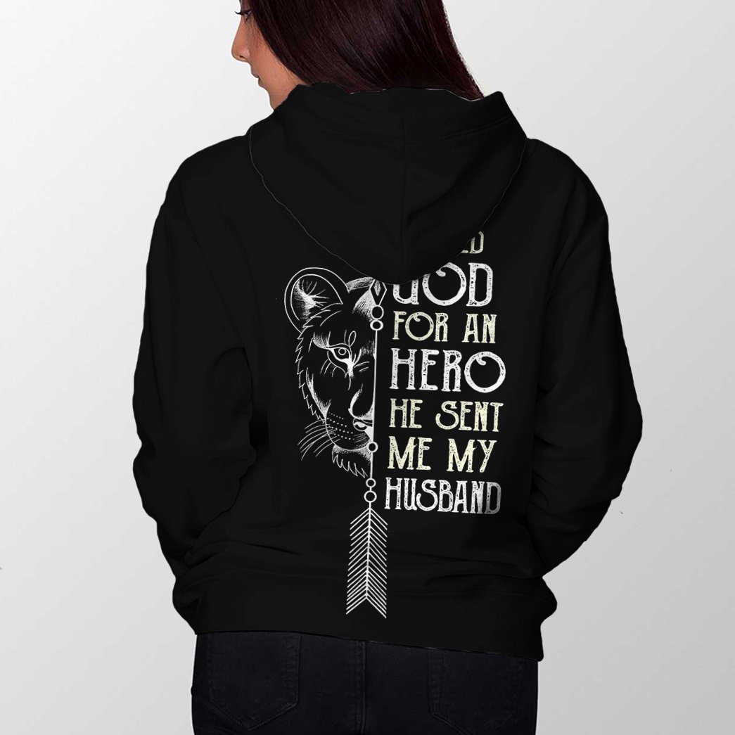 Gearhuman 3D I Asked God For A Hero Custom Name Tshirt Hoodie Apparel GB31129 3D Apparel 
