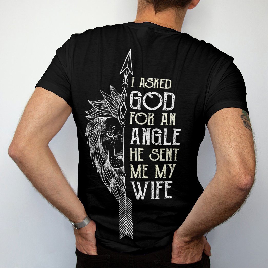 Gearhuman 3D I Asked God For An Angle Custom Name Tshirt Hoodie Apparel GB31128 3D Apparel 