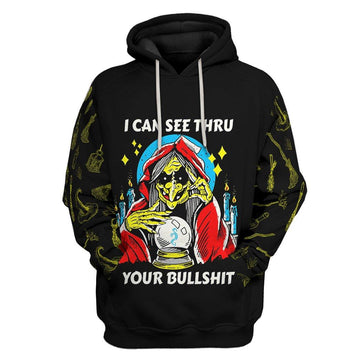 Gearhumans 3D I Can See Thru Custom Hoodie Apparel