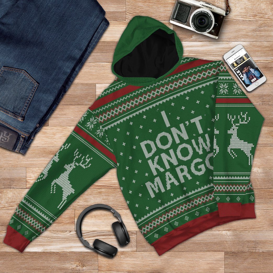 Gearhuman 3D I Dont Know Margo National Lampoon Christmas Vacation Ugly Sweater Custom Tshirt Hoodie Apparel GVC03115 3D Apparel 