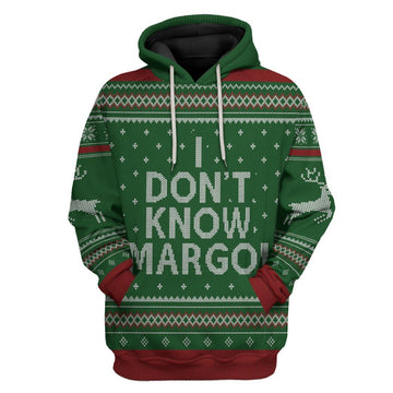 Gearhuman 3D I Dont Know Margo National Lampoon Christmas Vacation Ugly Sweater Custom Tshirt Hoodie Apparel GVC03115 3D Apparel Hoodie S 