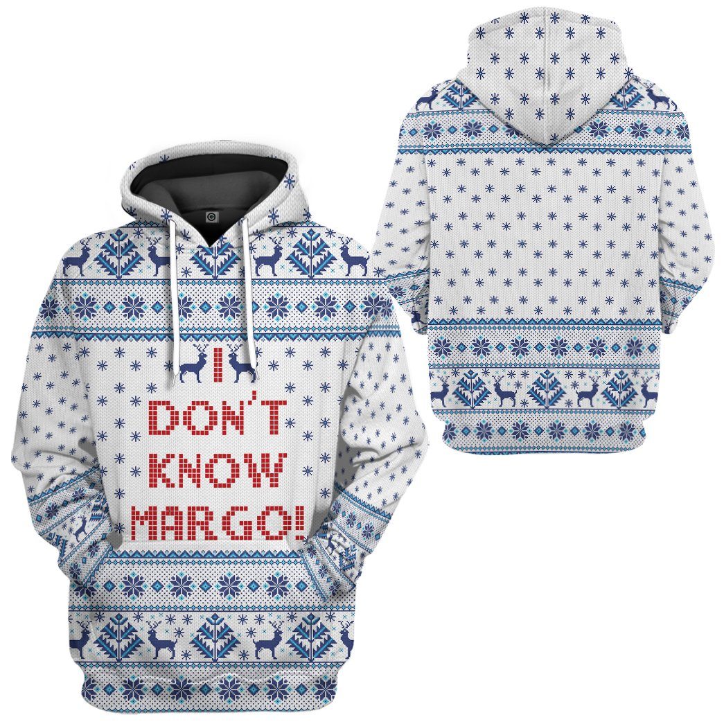 Gearhuman 3D I Dont Know Margo National Lampoons Christmas Vacation Ugly Sweater Custom Tshirt Hoodie Apparel GV03117 3D Apparel 