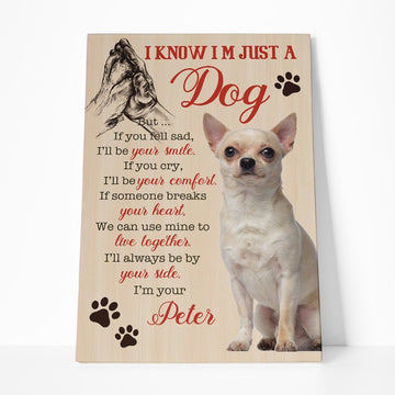 Gearhumans 3D I Know Im Just Chihuahua Custom Name Canvas