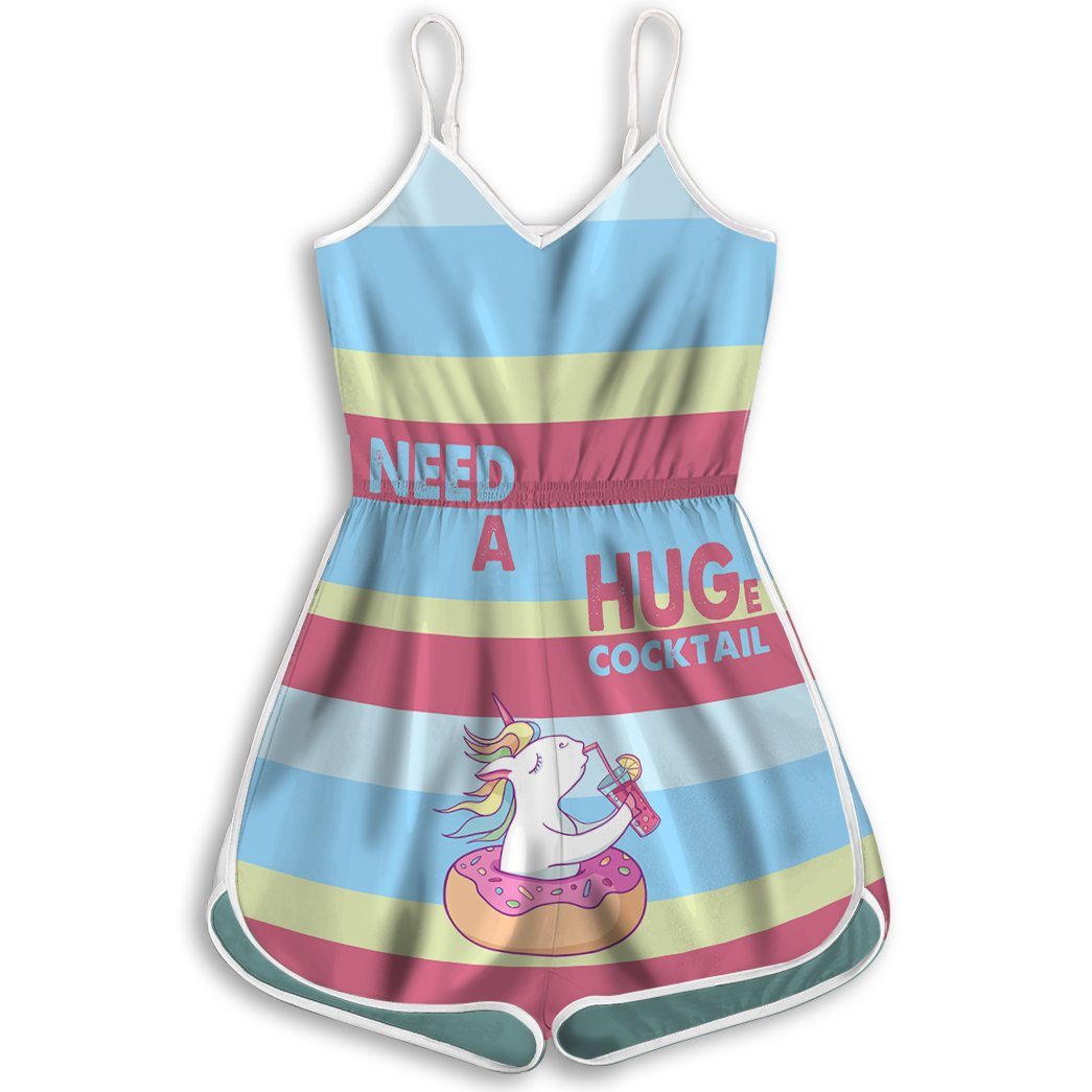 Gearhuman 3D I Need A Huge Cocktail Custom Rompers GV21092 Rompers Rompers S 