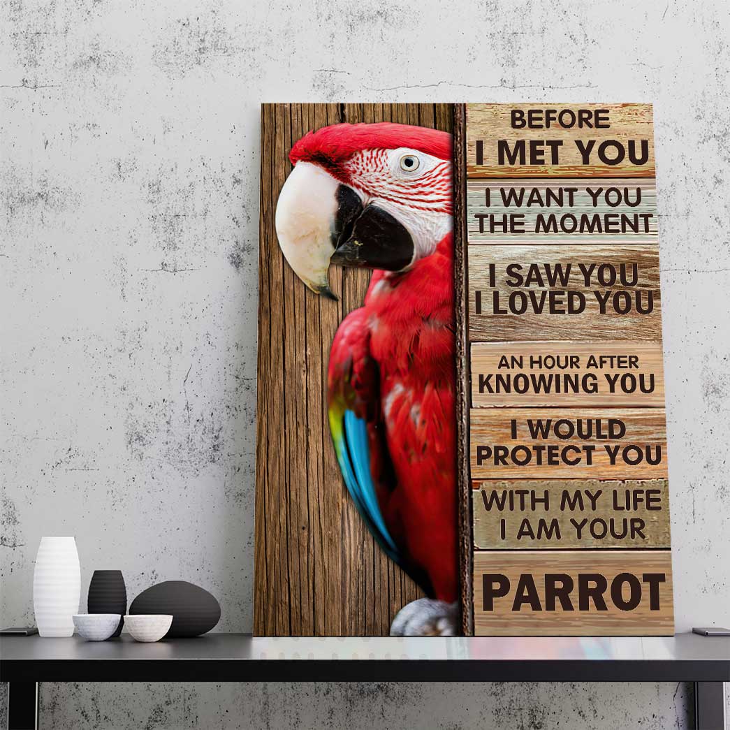 Gearhuman 3D I Would Protect You Parrot Canvas GB230213 Canvas