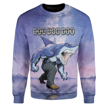 Gearhumans 3D Ice Skating Shark Doo Doo Custom T-Shirts Hoodies Apparel