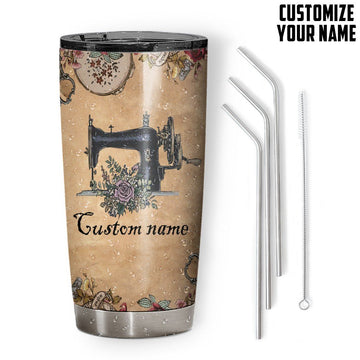 Gearhumans 3D In My Sewing Room Custom Name Tumbler