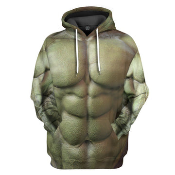 Gearhumans 3D Incredible Hulk Custom Hoodie Apparel