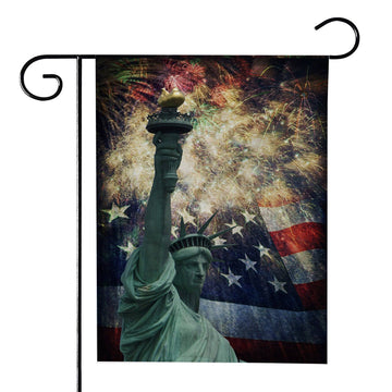 Gearhuman 3D Independence Day Statue Of Liberty Custom Flag