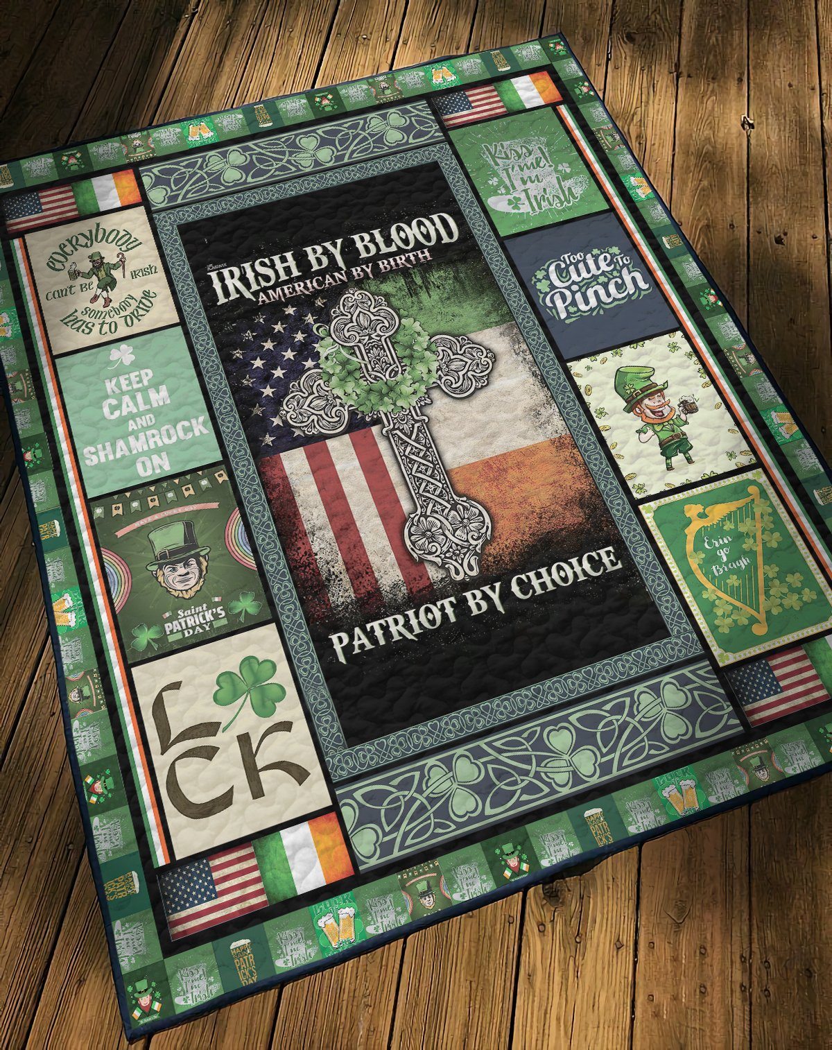 Gearhuman 3D Irish Pride St Patrick Day Custom Quilt GW24023 Quilt