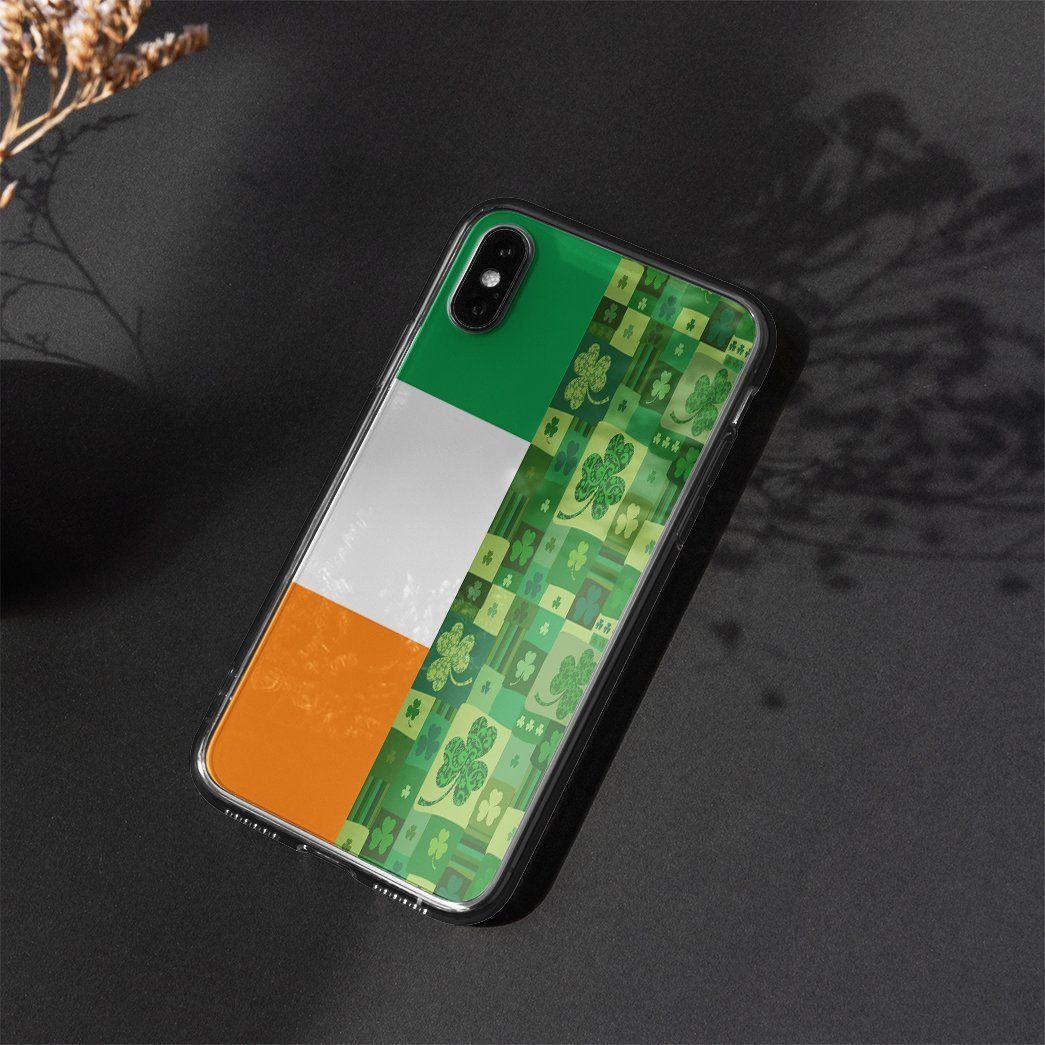 Gearhuman 3D Irish St Patrick Day Custom Phonecase GB24022 Glass Phone Case