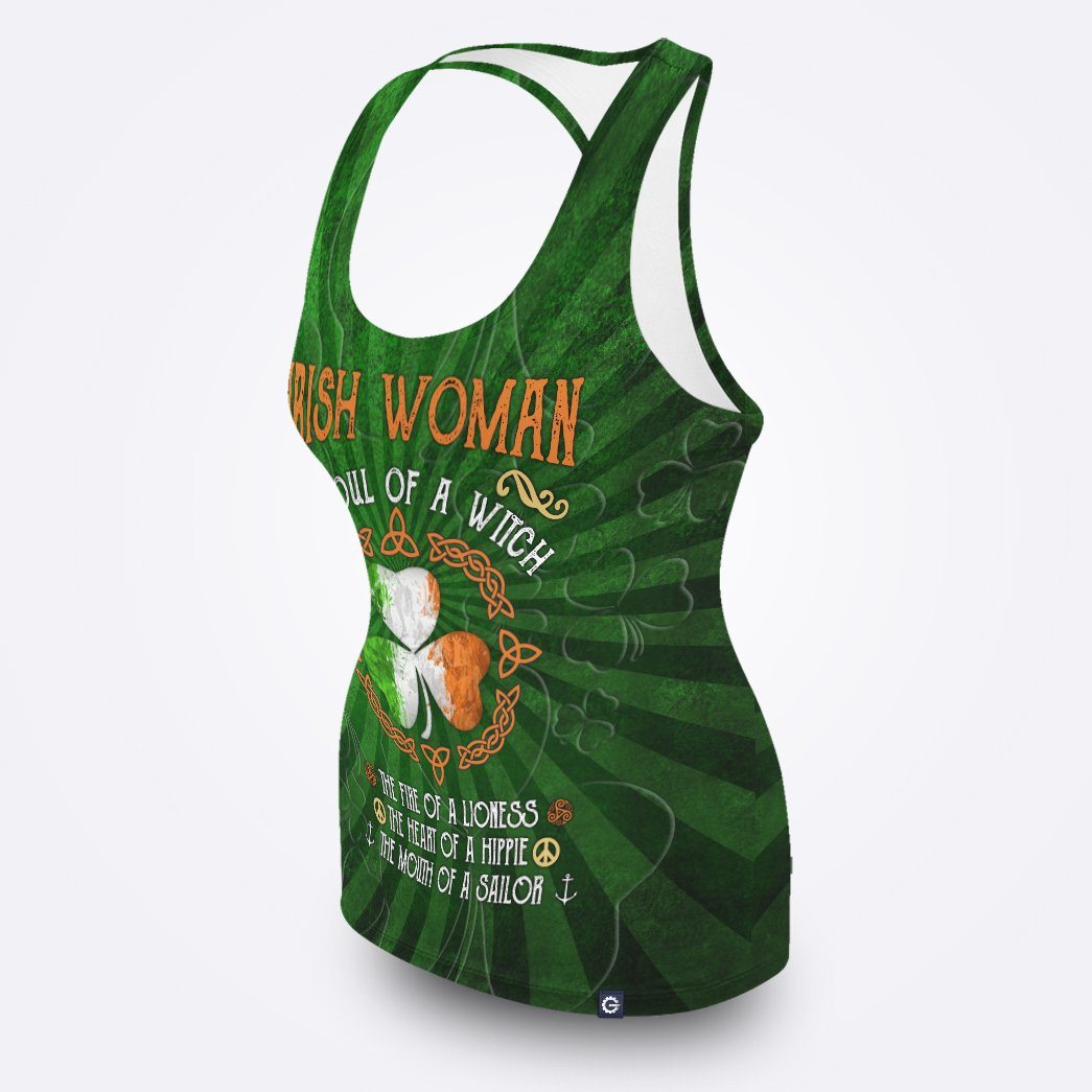Gearhuman 3D Irish St Patrick Day Irish Woman Tanktop GV19024 Unisex Tank Top