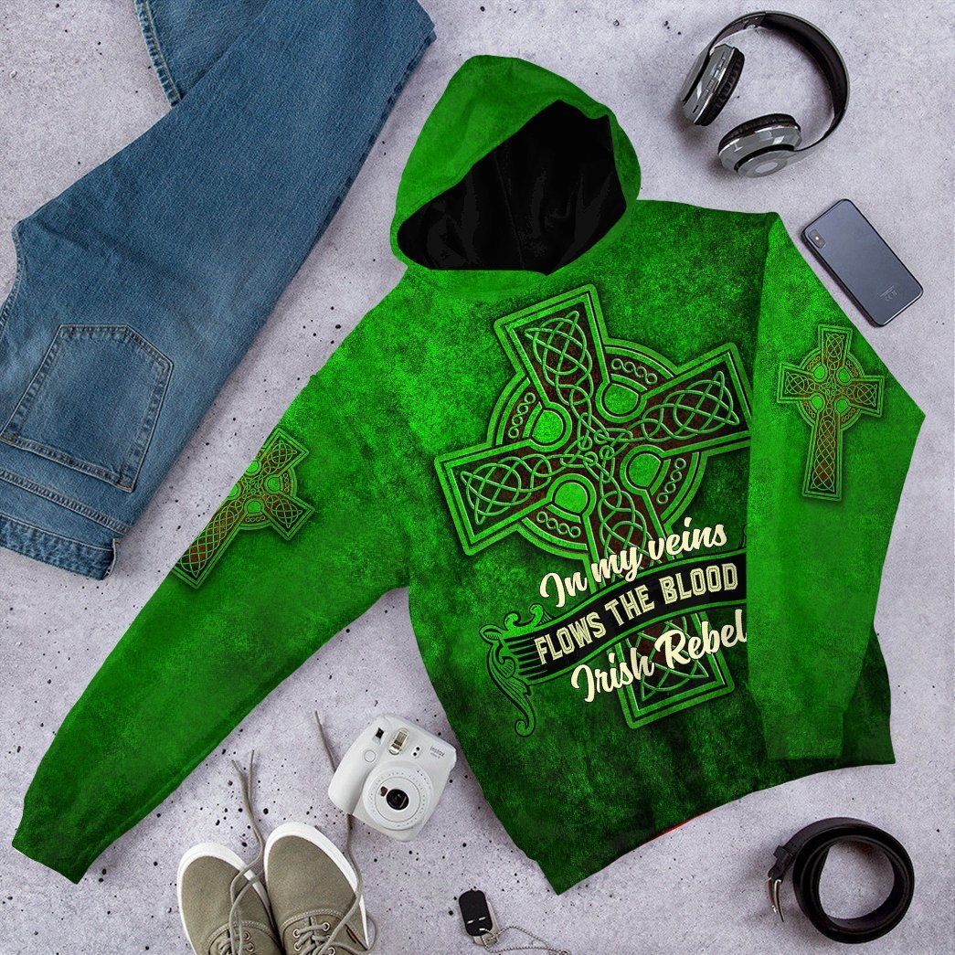 Gearhuman 3D Irish St.Patrick Day Tshirt Hoodie Apparel GV180219 3D Apparel