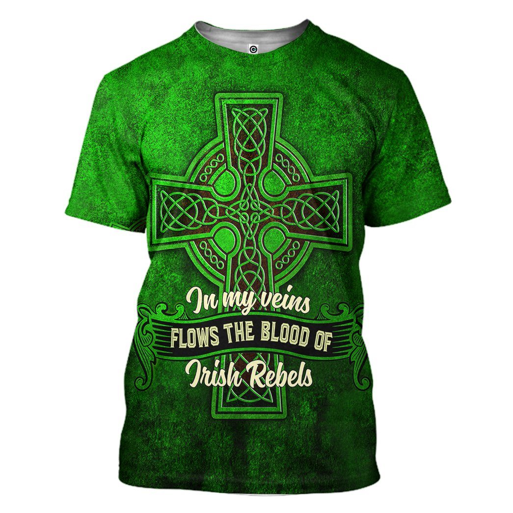 Gearhuman 3D Irish St.Patrick Day Tshirt Hoodie Apparel GV180219 3D Apparel T-Shirt S