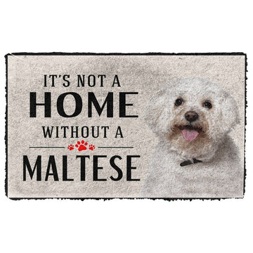 Gearhumans 3D Its Not A Home Without A Maltese Custom Doormat