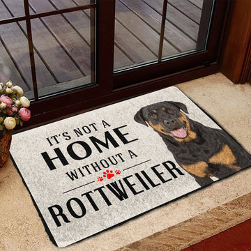 Gearhumans 3D Its Not A Home Without A Rottweiler Custom Doormat