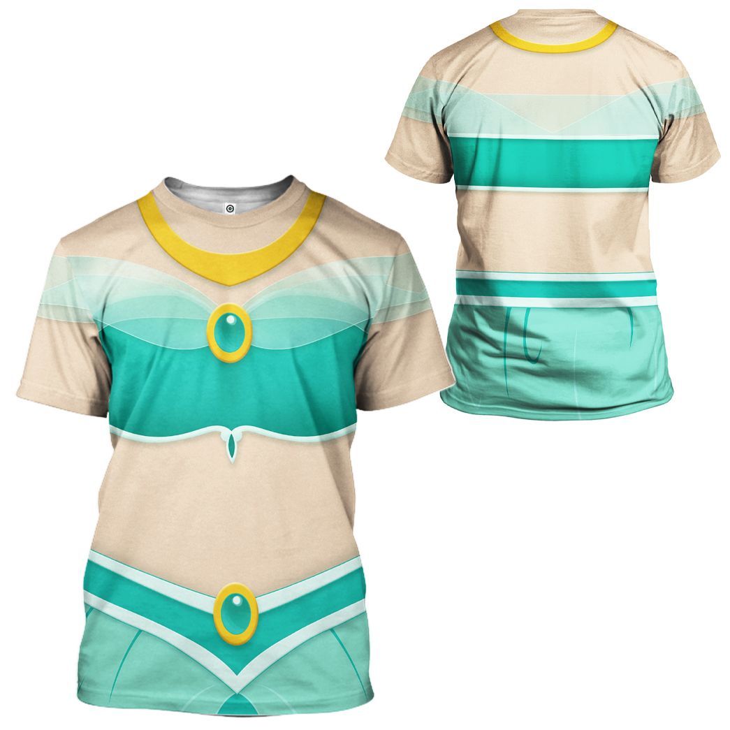 Gearhuman 3D Jasmine Princess Custom Tshirt Hoodie Appreal CC24115 3D Apparel 