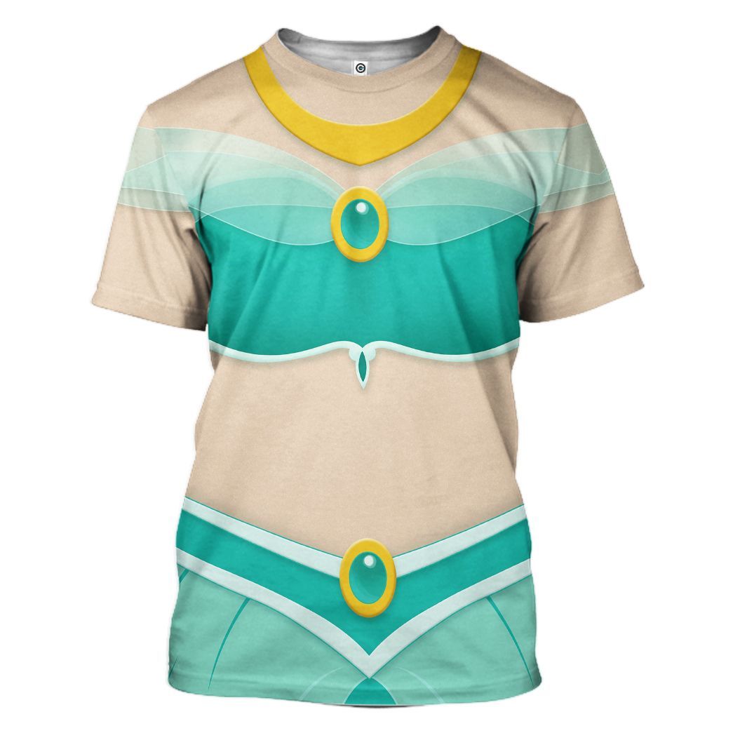 Gearhuman 3D Jasmine Princess Custom Tshirt Hoodie Appreal CC24115 3D Apparel T-Shirt S 