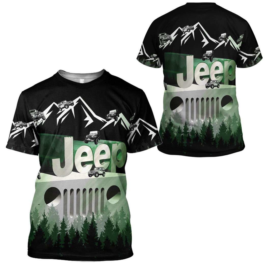 Gearhuman 3D Jeep Tshirt Hoodie Apparel ZZ2705214 3D Apparel 