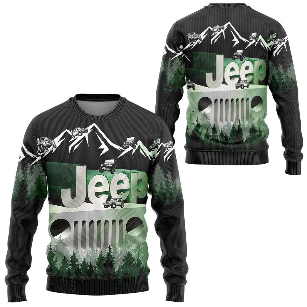 Gearhuman 3D Jeep Tshirt Hoodie Apparel ZZ2705214 3D Apparel 