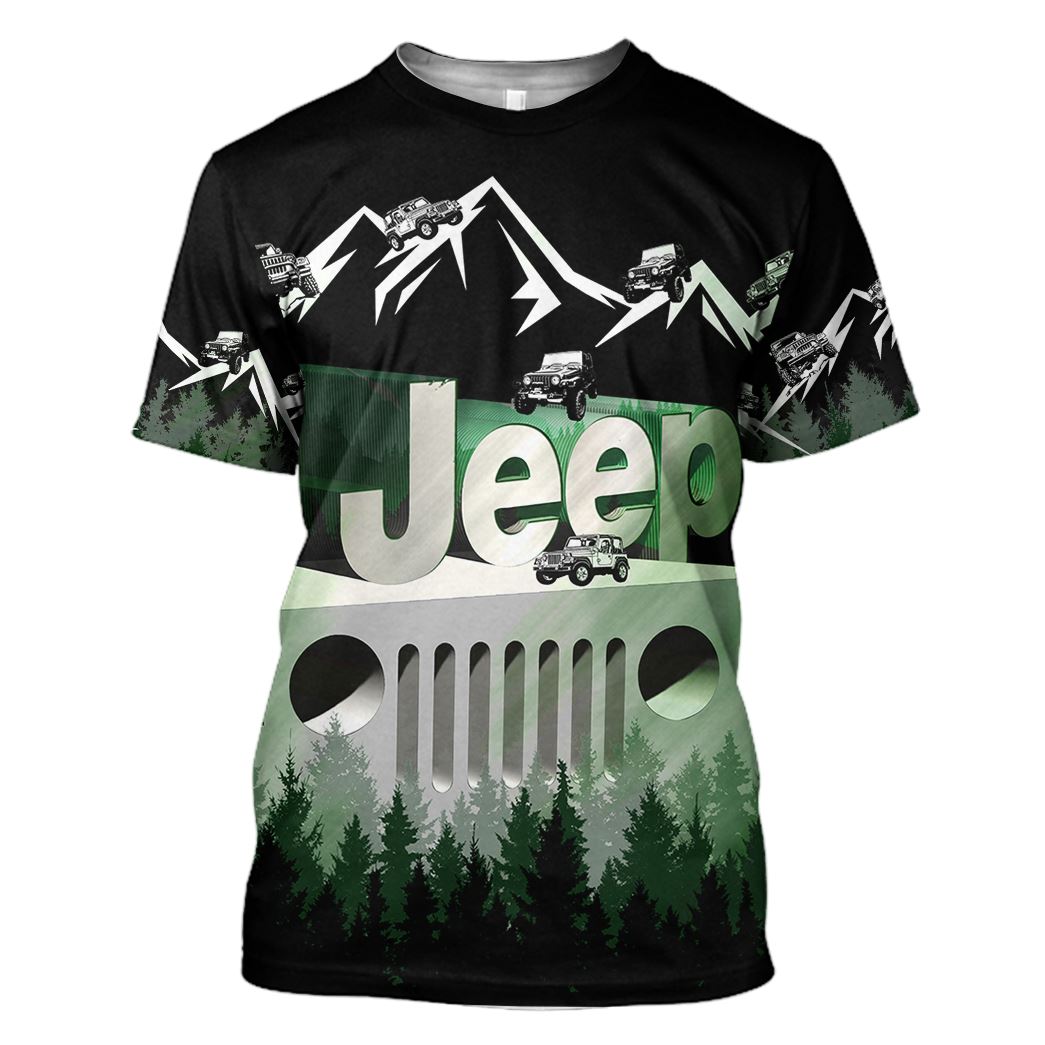 Gearhuman 3D Jeep Tshirt Hoodie Apparel ZZ2705214 3D Apparel T-Shirt S 