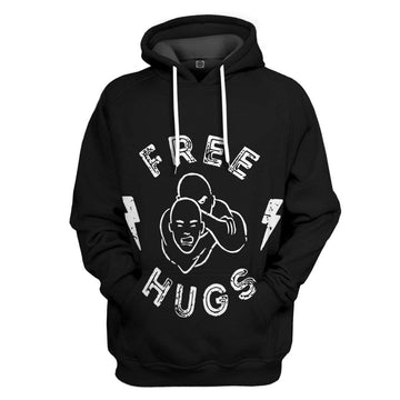 Gearhumans 3D Jiu Jitsu Free Hugs Custom Hoodie Apparel