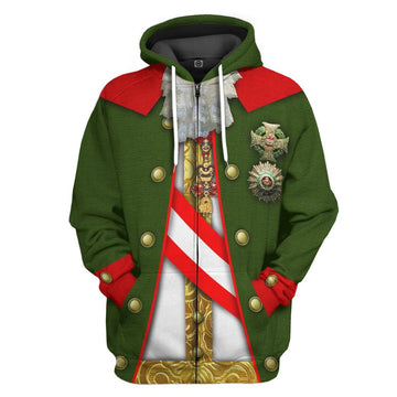 Gearhumans 3D Joseph II Holy Roman Emperor Custom Hoodie Apparel