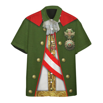 Gearhumans 3D Joseph II Holy Roman Emperor Custom Short Sleeve Shirt