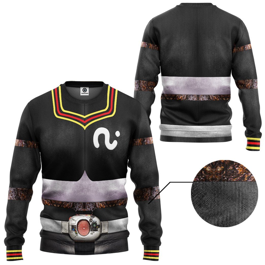Gearhuman 3D Kamen Rider Black Tshirt Hoodie Apparel GB250114 3D Apparel