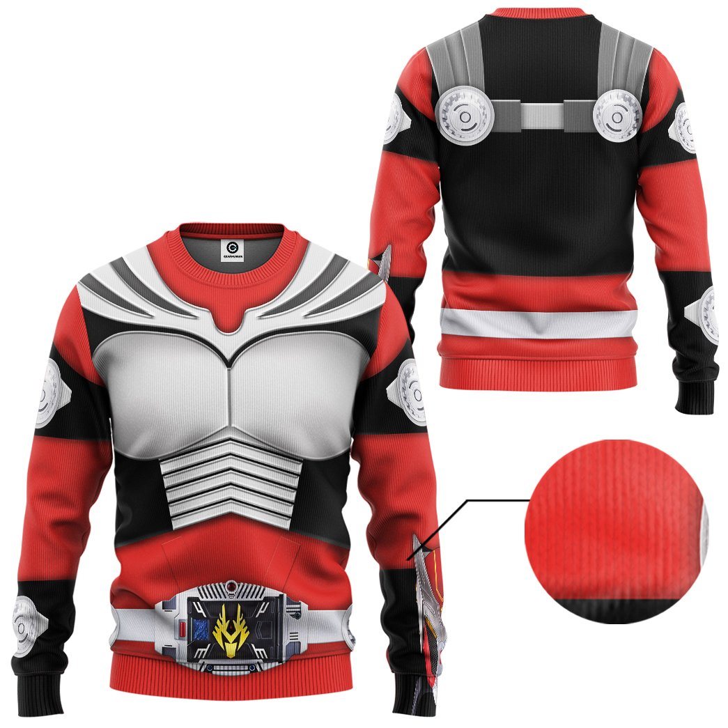 Gearhuman 3D Kamen Rider Ryuki Tshirt Hoodie Apparel GB25014 3D Apparel Long Sleeve S