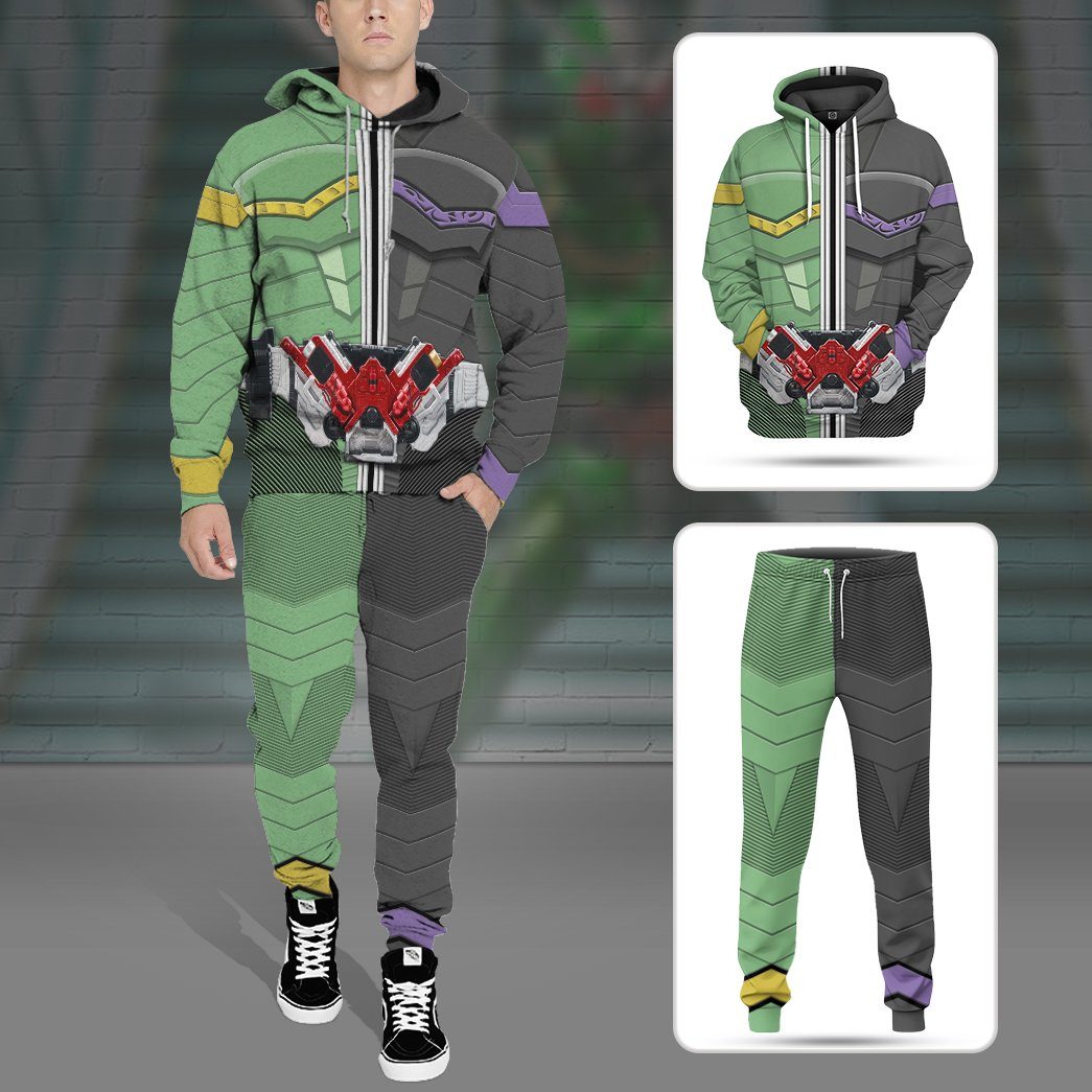 Gearhuman 3D Kamen Rider W Cyclone Joker Form Sweatpants GB250113 Sweatpants