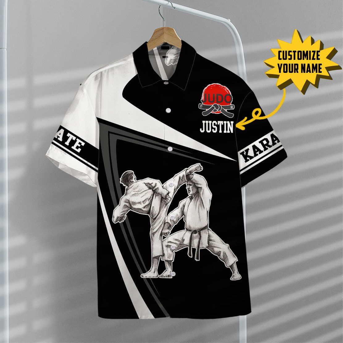 Gearhuman 3D Karate Custom Name Hawaii Shirt ZK1606211 Short Sleeve Shirt 