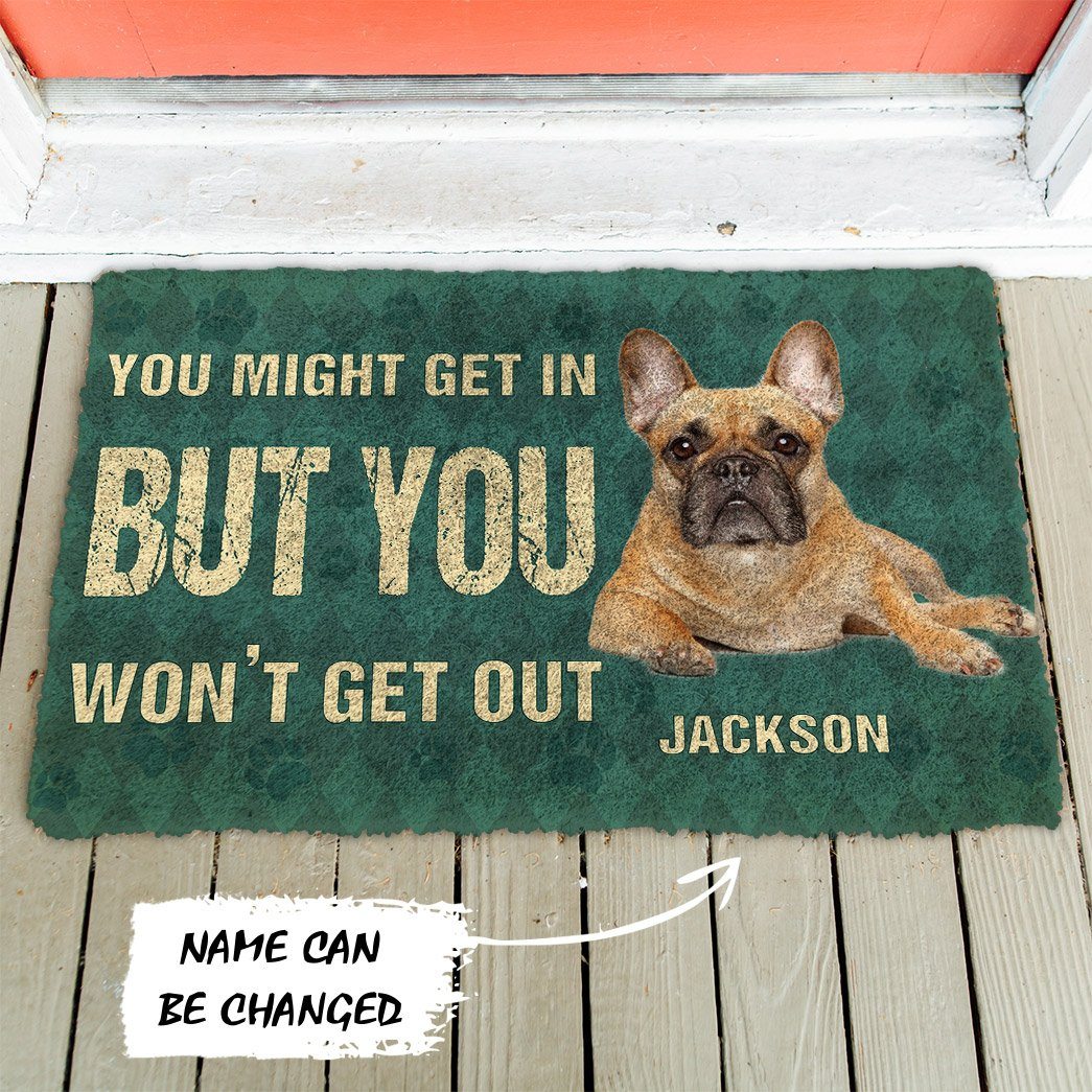 Gearhuman 3D Keep Door Closed French Bulldogs Dog Custom Gender Doormat GV290114 Doormat