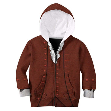 Gearhumans 3D Kid Hoodie Custom Benjamin Franklin Apparel