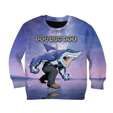 Gearhumans 3D Kid Ice Skating Shark Doo Doo Custom T-Shirts Hoodie Apparel