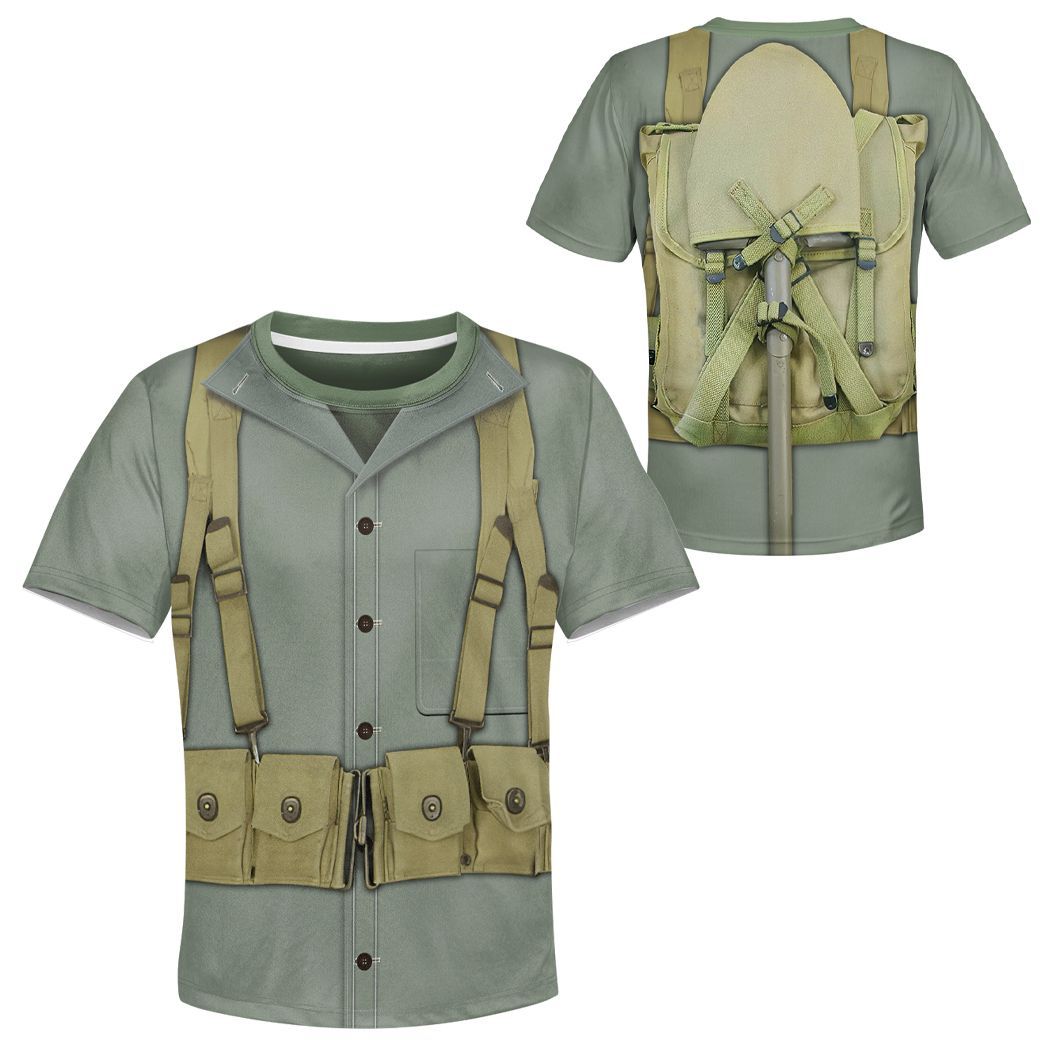 Gearhuman 3D Kid MARINE CORPS Uniform Custom Tshirt Hoodie Apparel CK07124 Kid 3D Apparel 