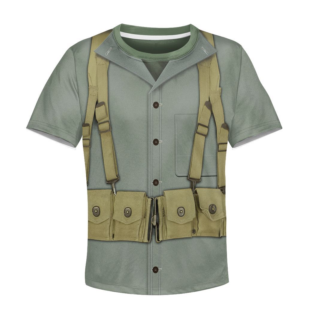 Gearhuman 3D Kid MARINE CORPS Uniform Custom Tshirt Hoodie Apparel CK07124 Kid 3D Apparel T-Shirt S 