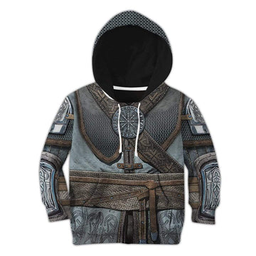 Gearhumans 3D Kid Viking Armor Hoodie Apparel