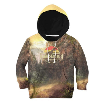 Gearhumans 3D Kiddosaurus Wild Zone Custom Kid Hoodie Apparel