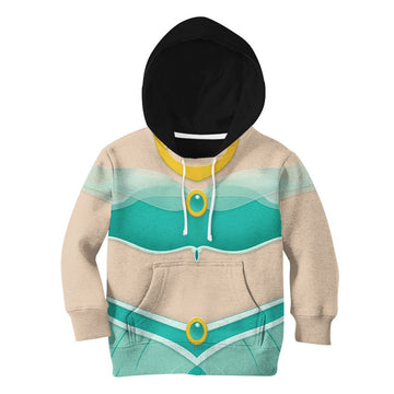 Gearhuman 3D Kids Jasmine Princess Custom Tshirt Hoodie Appreal CC11125 Kid 3D Apparel Kid Hoodie XS 