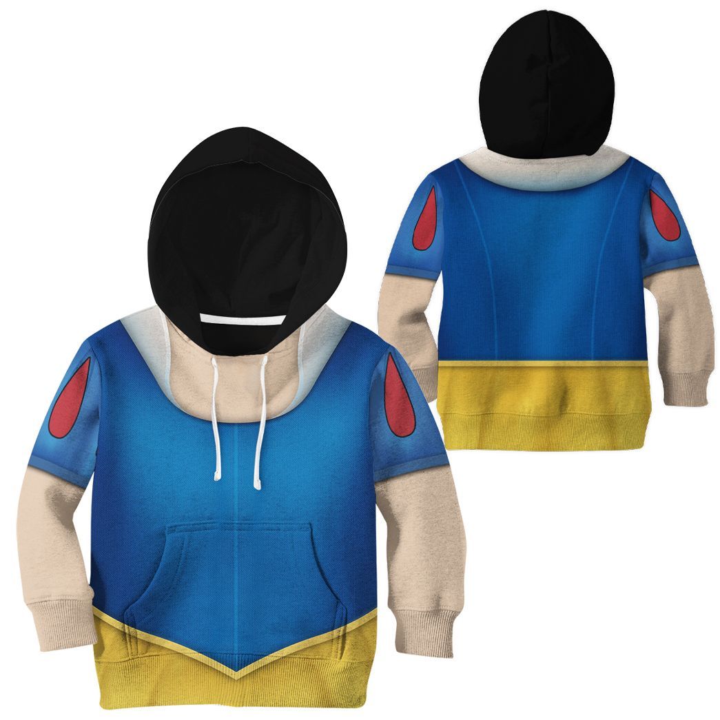 Gearhuman 3D Kids Snow White Custom Tshirt Hoodie Appreal CC11123 Kid 3D Apparel 