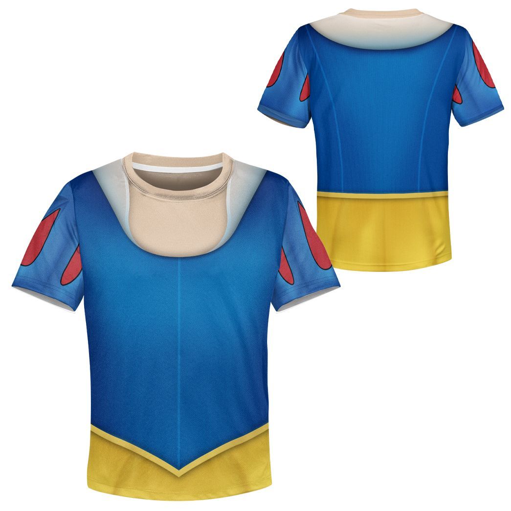 Gearhuman 3D Kids Snow White Custom Tshirt Hoodie Appreal CC11123 Kid 3D Apparel 