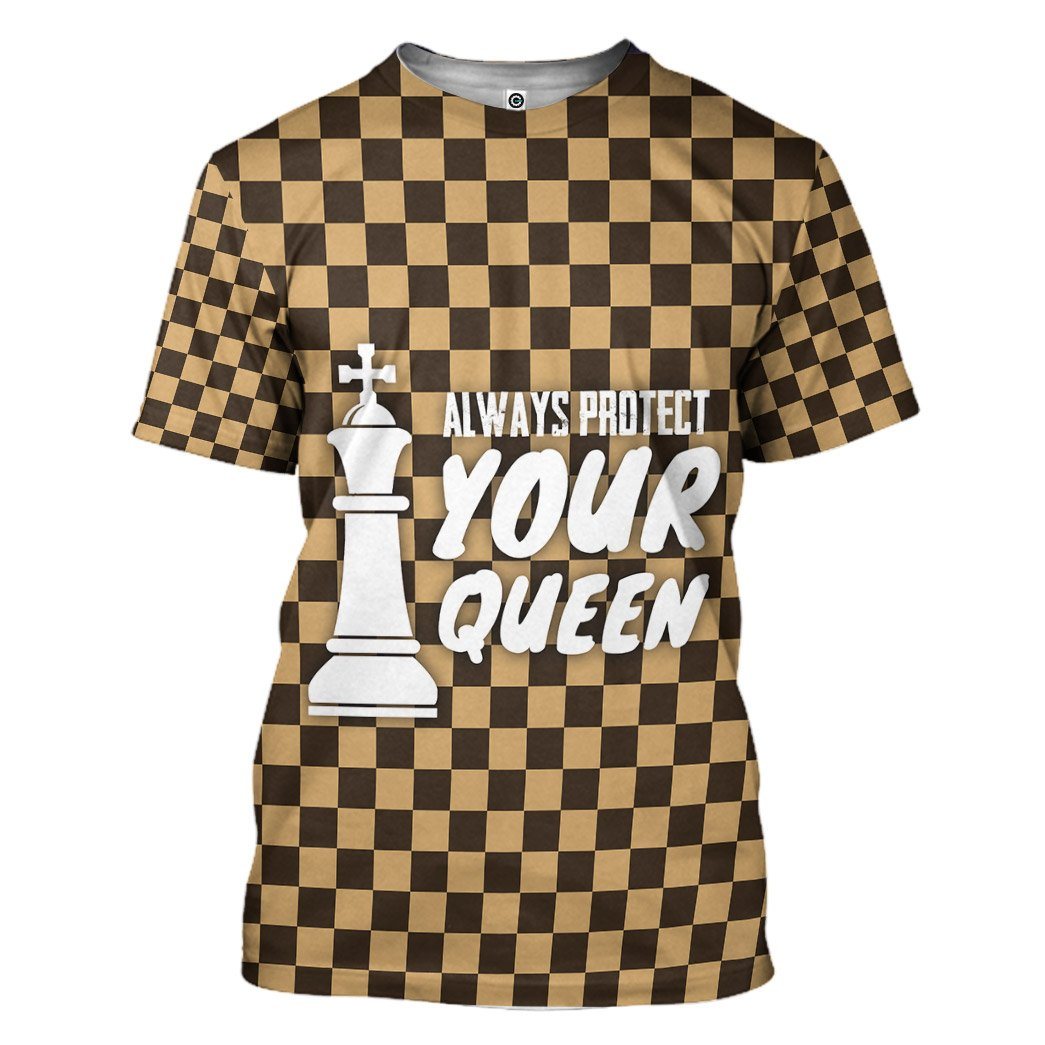 Gearhuman 3D King Chessboard Couple Tshirt Hoodie Apparel GB150116 3D Apparel T-Shirt S 